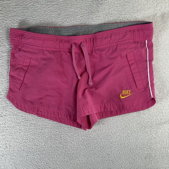 Vintage Nike Womens Shorts Medium 8-10 Running Pink Gym Workout *READ* - Picture 1 of 13